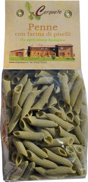Penne con farina di piselli biologici