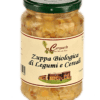 Zuppa di legumi e cereali biologica in vaso